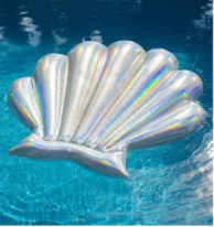 HOLOGRAPHIC DELUXE SHELL POOL RAFT